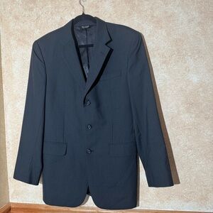 Jos. A Bank Mens Black Pinstripe Blazer size: 40L